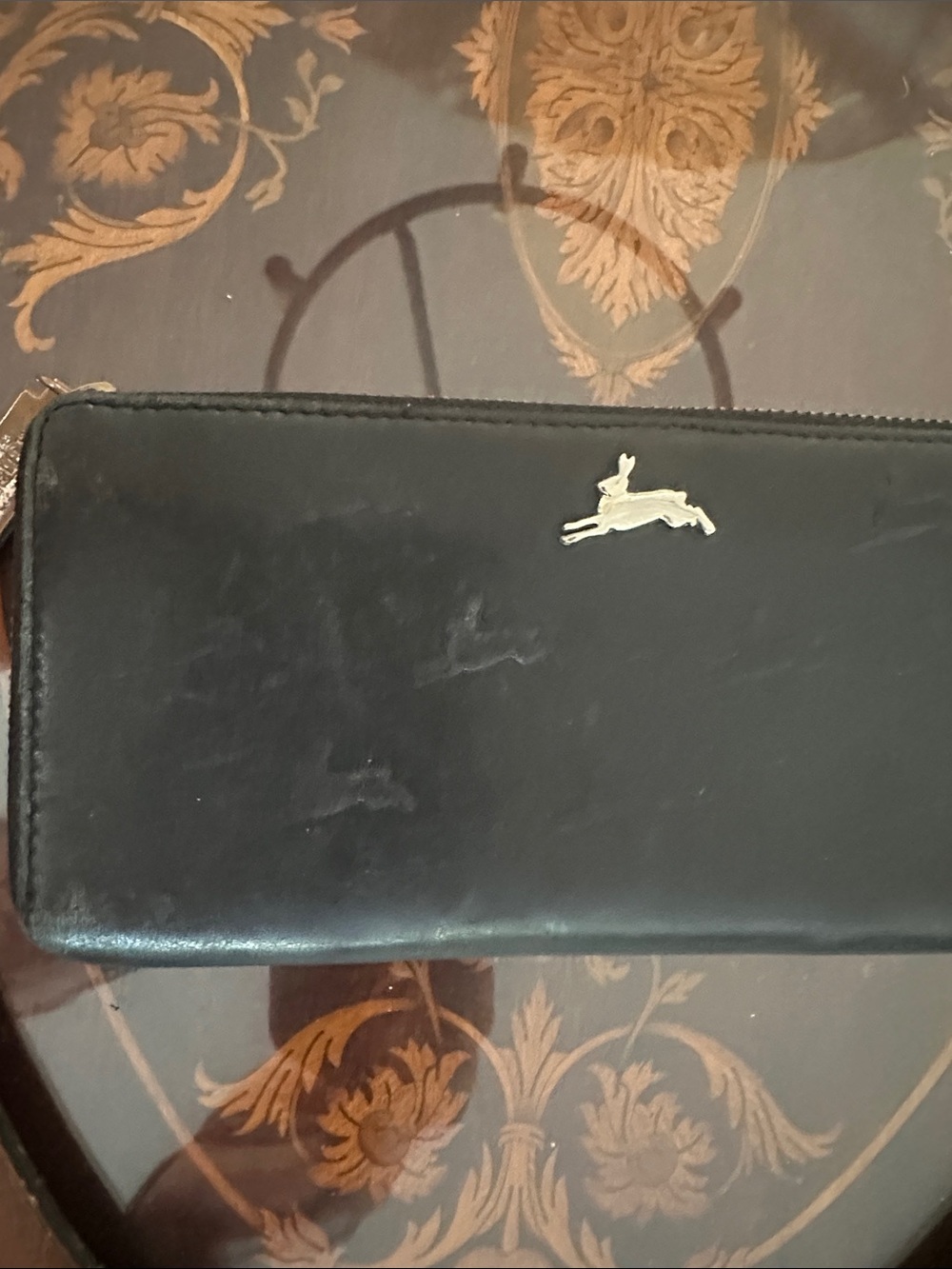 Black Leather Aubrey Wallet